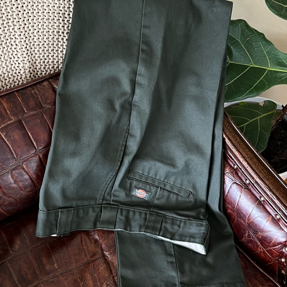 Dickies Twill Pants, 874 Original Fit, olive green, 34x34 (tall)